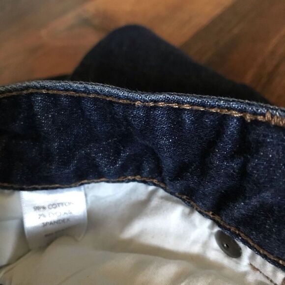 J.jill blue jeans Capri cropped size 12 denim rolled cuff mid rise flare leg - Picture 5 of 5